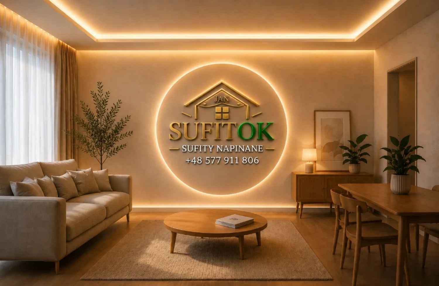 Sufitok — sufity napinane